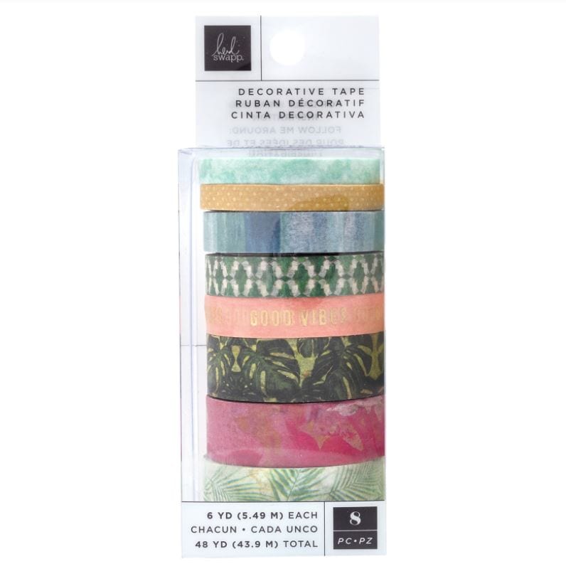 American Crafts Heidi Swapp Art Walk Washi Tape Set 8 Rolls