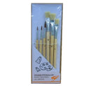 Tiger Artist Brush Set of 6 (Round &amp; Flat) - 262704