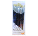 Tiger Artist Brush Set of 9 (Flat) - 67146