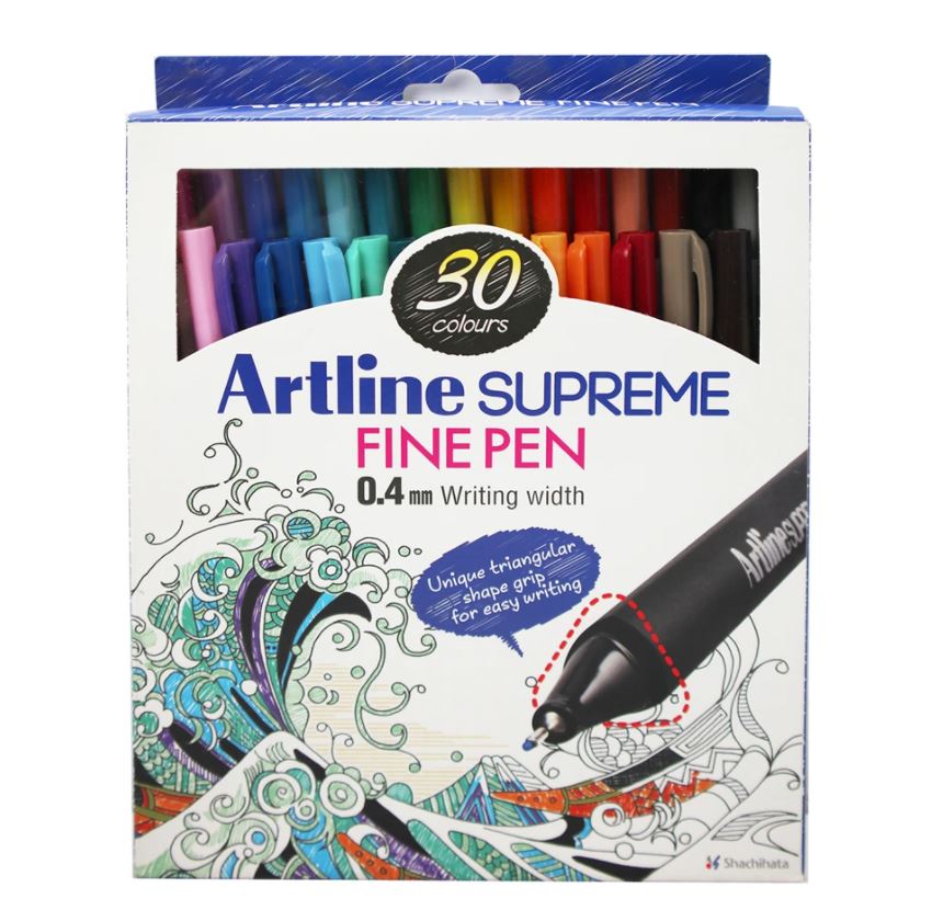 Artline Supreme Fine Pen 0.4mm 30's