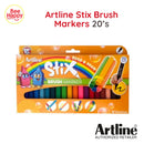 Artline Stix Brush Markers 20's
