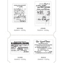 Atlantic Ticket Series Antique Wood Mounted Stamps Moking Travel