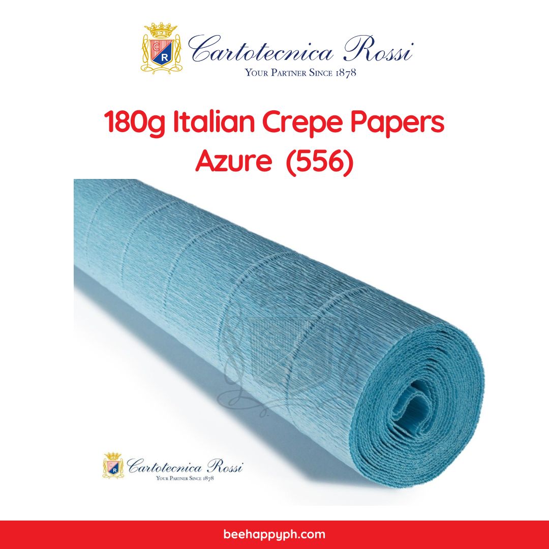 Cartotecnica Rossi Crepe Papers 180g (Red & Blue Shades) Full Roll Premium Italian Crepe Papers