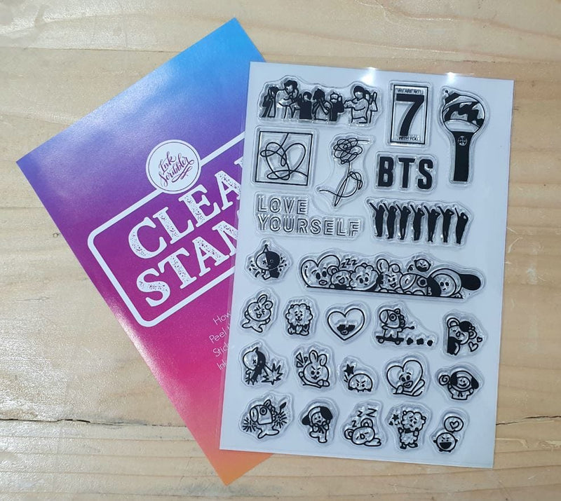 Ink Scribbler BTS Clear Stamps (26 pieces)