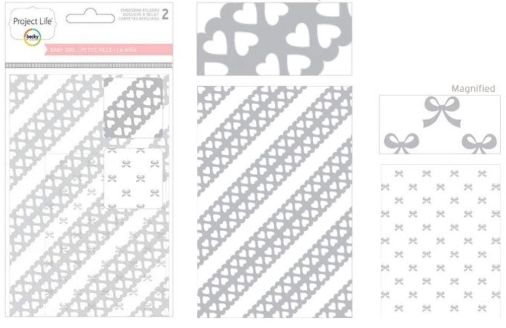 Project Life Baby Girl Embossing Folder 4