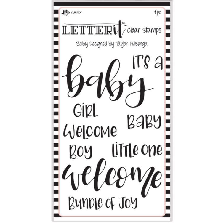 Ranger Baby Letter It Clear Stamps