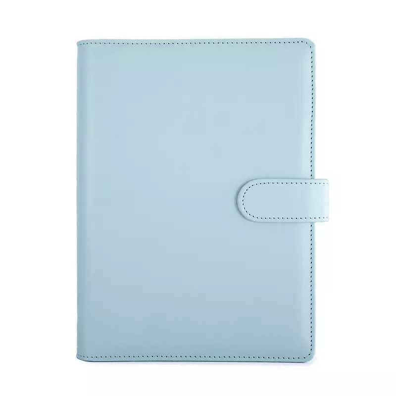 A6 Macaron Candy Color PU Leather Ring Binder Cover