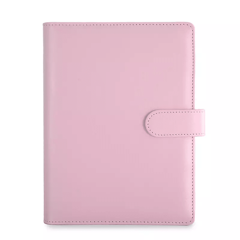 A6 Macaron Candy Color PU Leather Ring Binder Cover