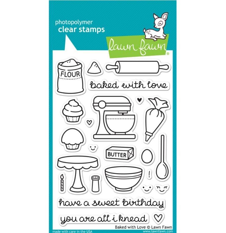 Lawn Fawn Baked With Love Clear Stamps 4