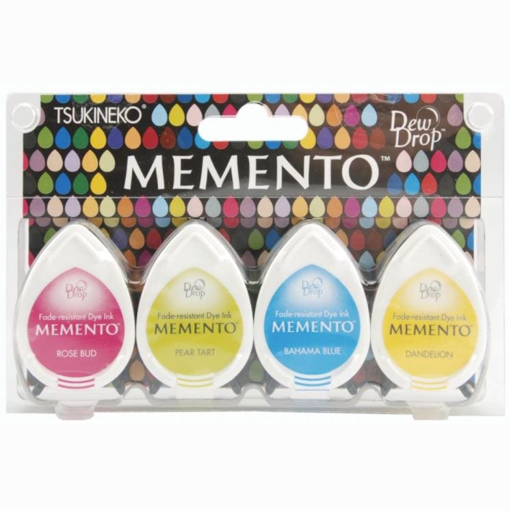 Beach Party Memento Dew Drop Dye Ink Pad Sets (4/Pkg)