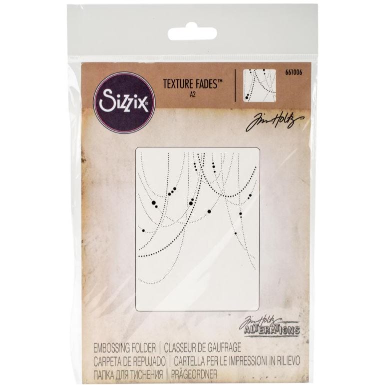 Sizzix Beaded Garland By Tim Holtz Textured Impressions A2 Embossing Folder