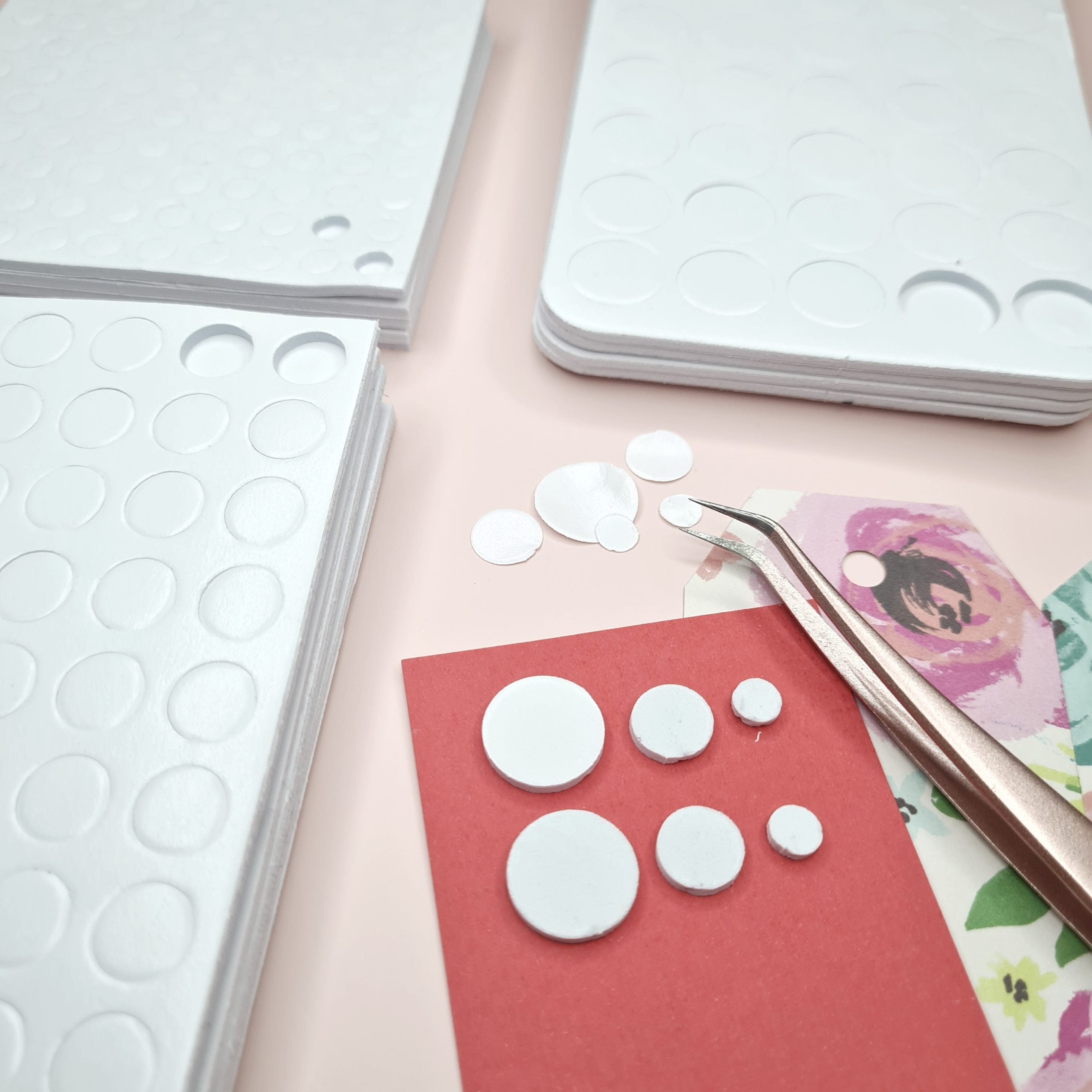 Bee Happy Adhesive Foam Dots / Dimensional Foam Double Adhesives 2mm (5 Sheets)