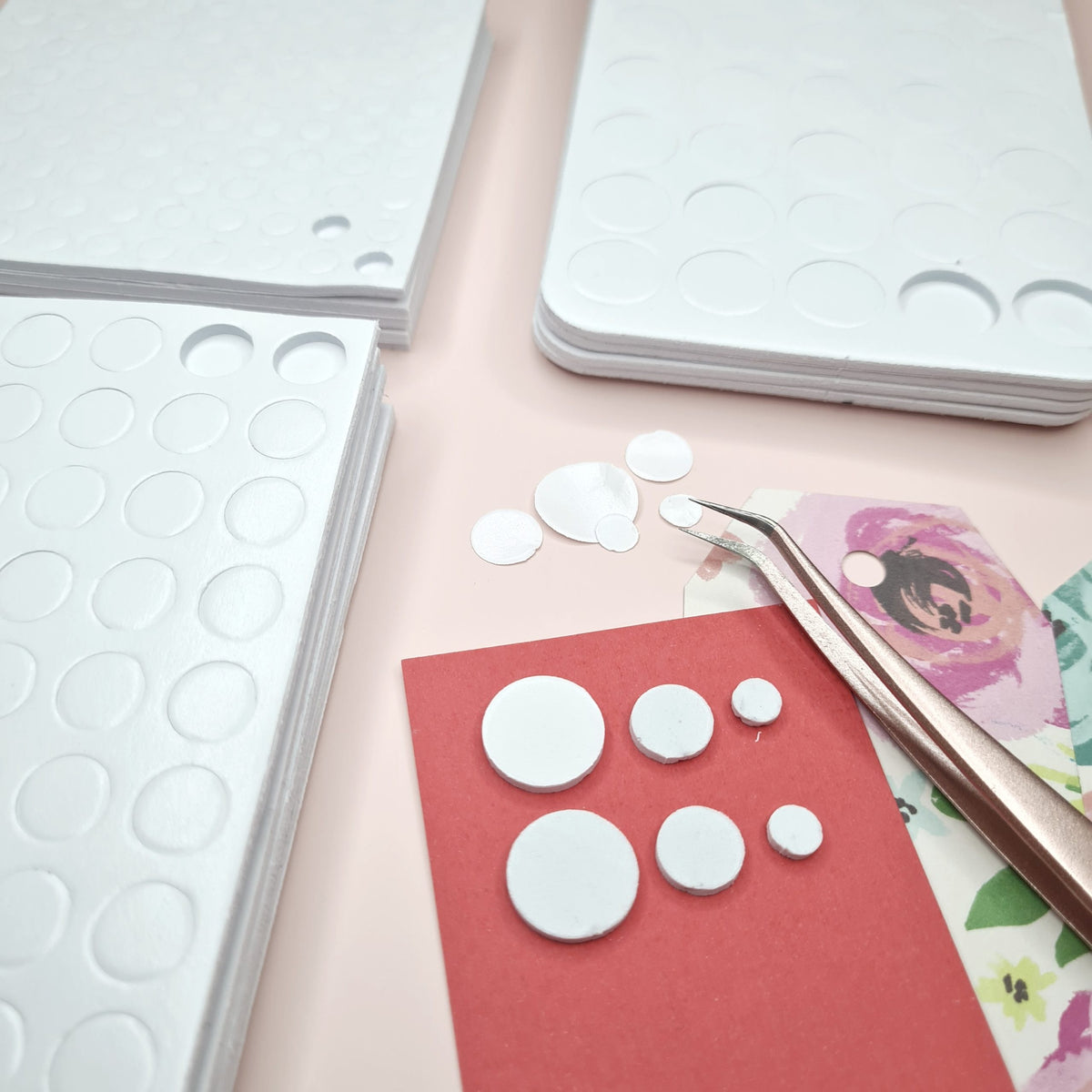 Bee Happy Adhesive Foam Dots / Dimensional Foam Double Adhesives 2mm (5 Sheets)