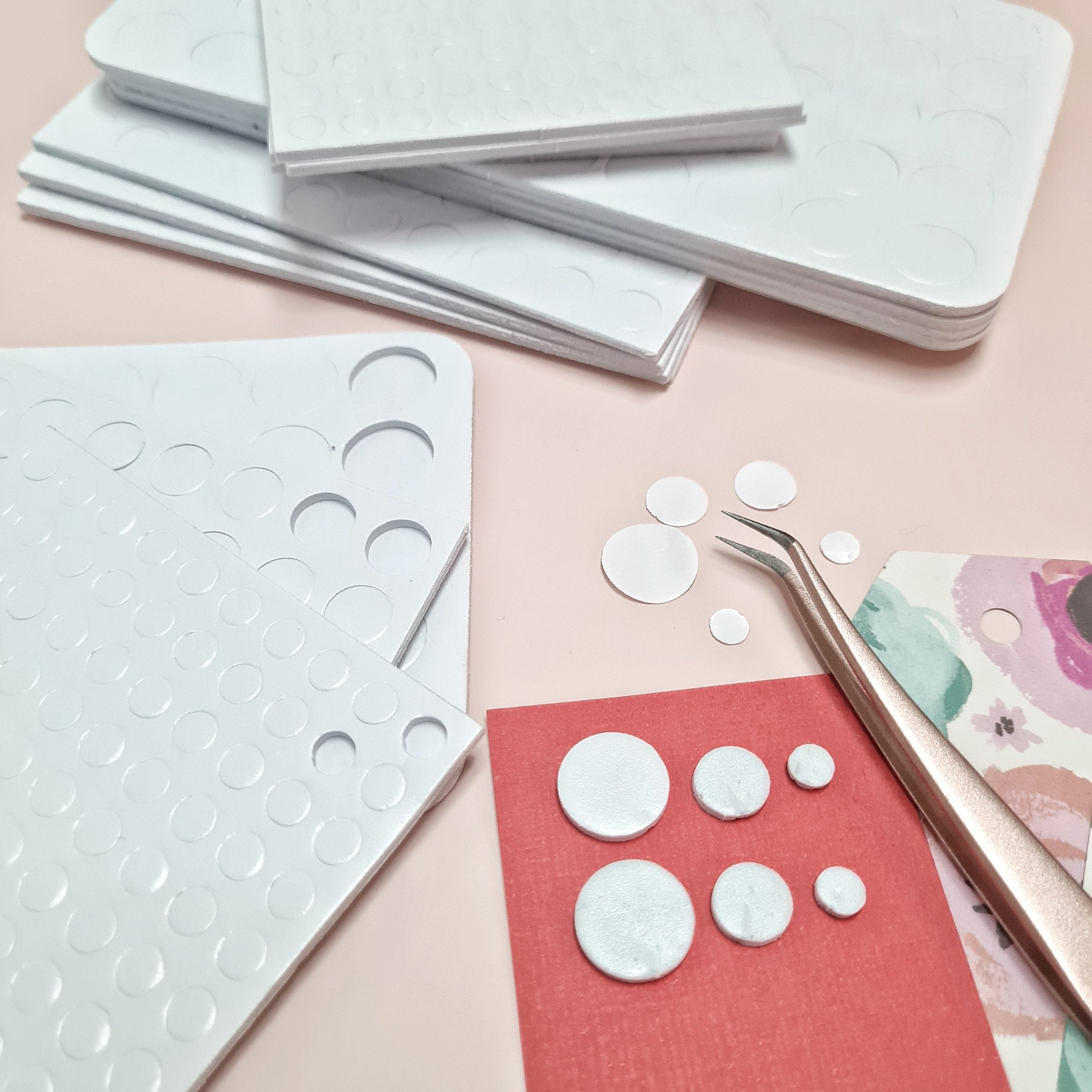 Bee Happy Adhesive Foam Dots / Dimensional Foam Double Adhesives 2mm (5 Sheets)