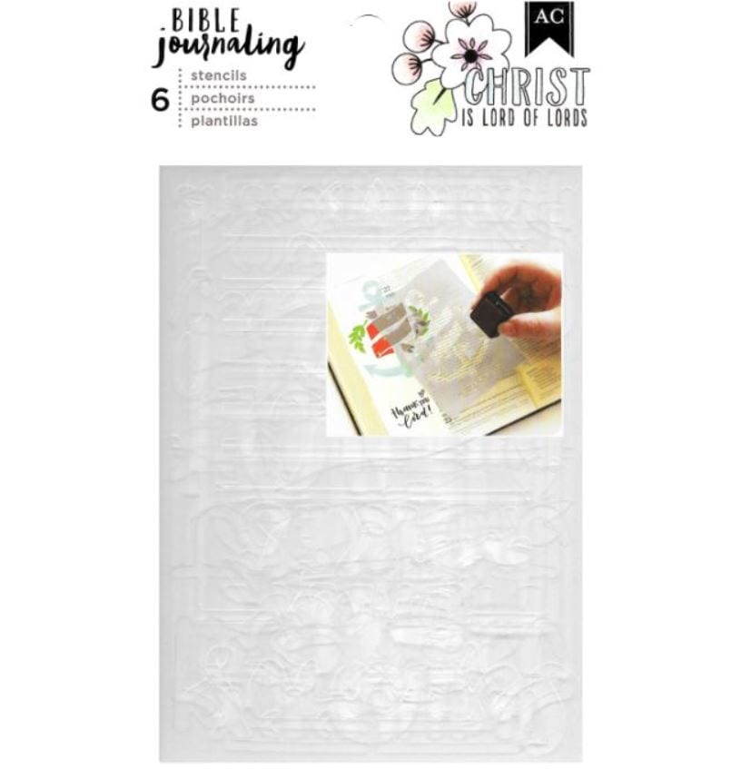 American Crafts Believe Bible Journaling Stencils