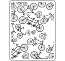 Darice Bicycle Background Embossing Folder