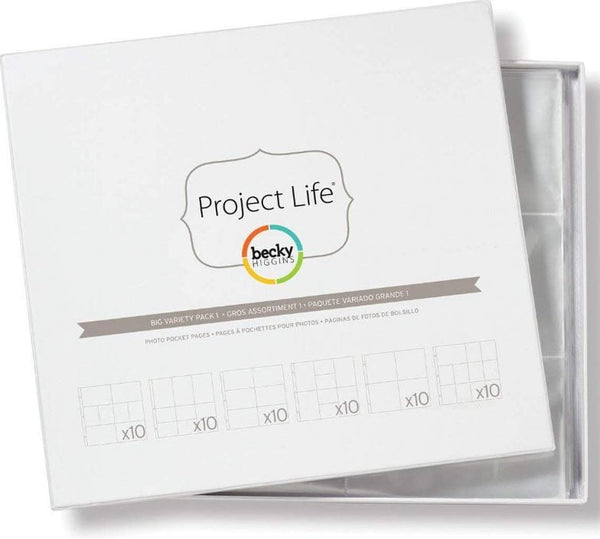 Project Life Big Variety Pack 1 (12" x 12") 60pcs Page Protectors
