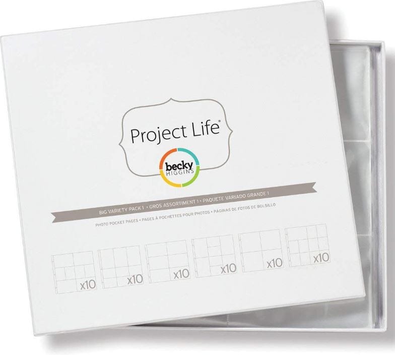 Project Life Big Variety Pack 1 (12" x 12") 60pcs Page Protectors