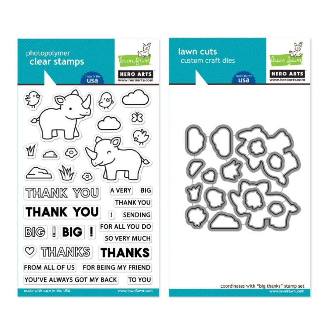 Hero Arts and Lawn Fawn Big Thanks Collaborative Set