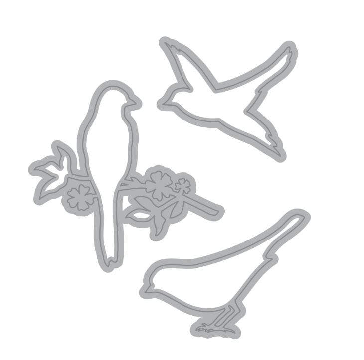 Recollections Mix Bird 3 Cutting Dies