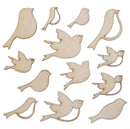 Birds Wood Veneer Shapes Studio Calico