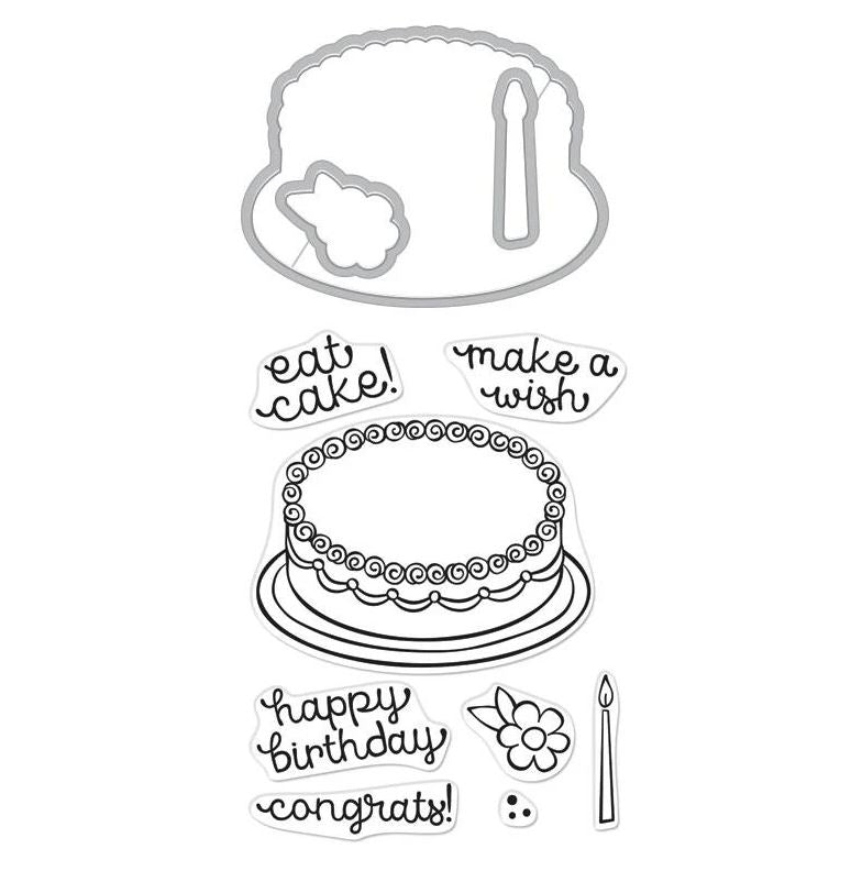 Hero Arts Birthday Cake Hero Stamp and Cut DC260