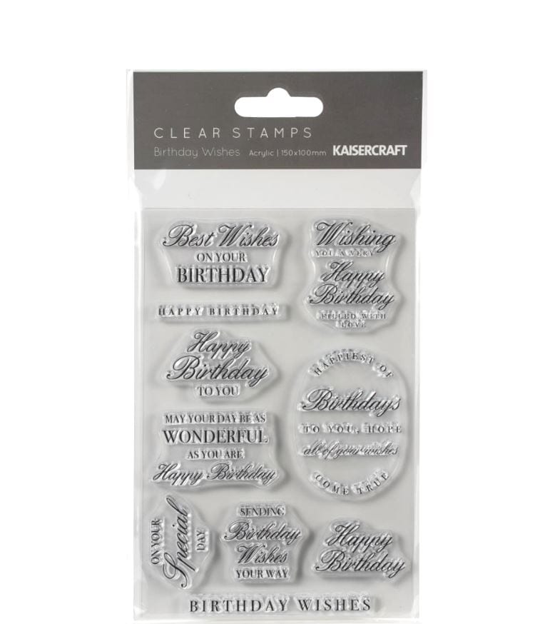 Kaisercraft Birthday Wish Clear Stamps 4