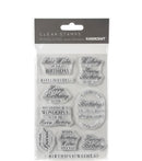Kaisercraft Birthday Wish Clear Stamps 4"x 6"