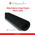 Cartotecnica Rossi Crepe Papers 180g Neutrals  (Black, Brown, White & Gray Shades) Full Roll Premium Italian Crepe Papers