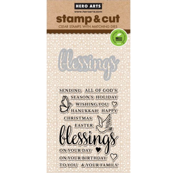 Hero Arts Blessings Stamp and Cut