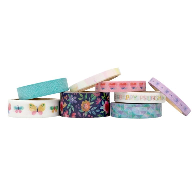 American Crafts Bloom Street Washi Tape Set 8 Rolls Paige Evans