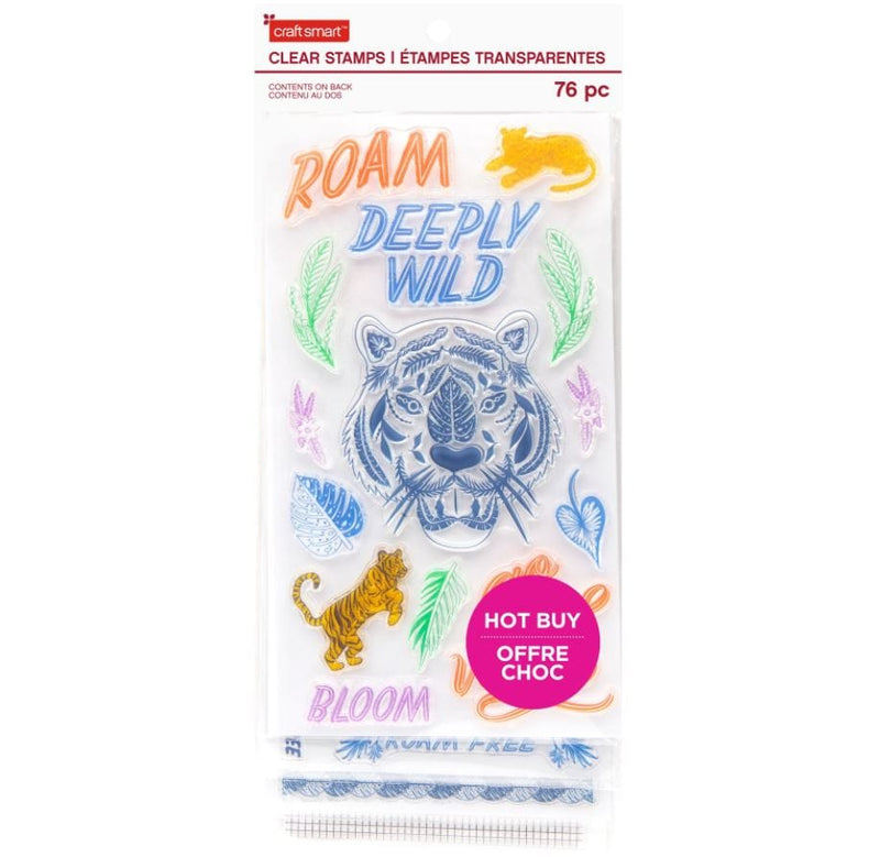 Craft Smart Bloom Wild Clear Stamp Set (4 Sheets)