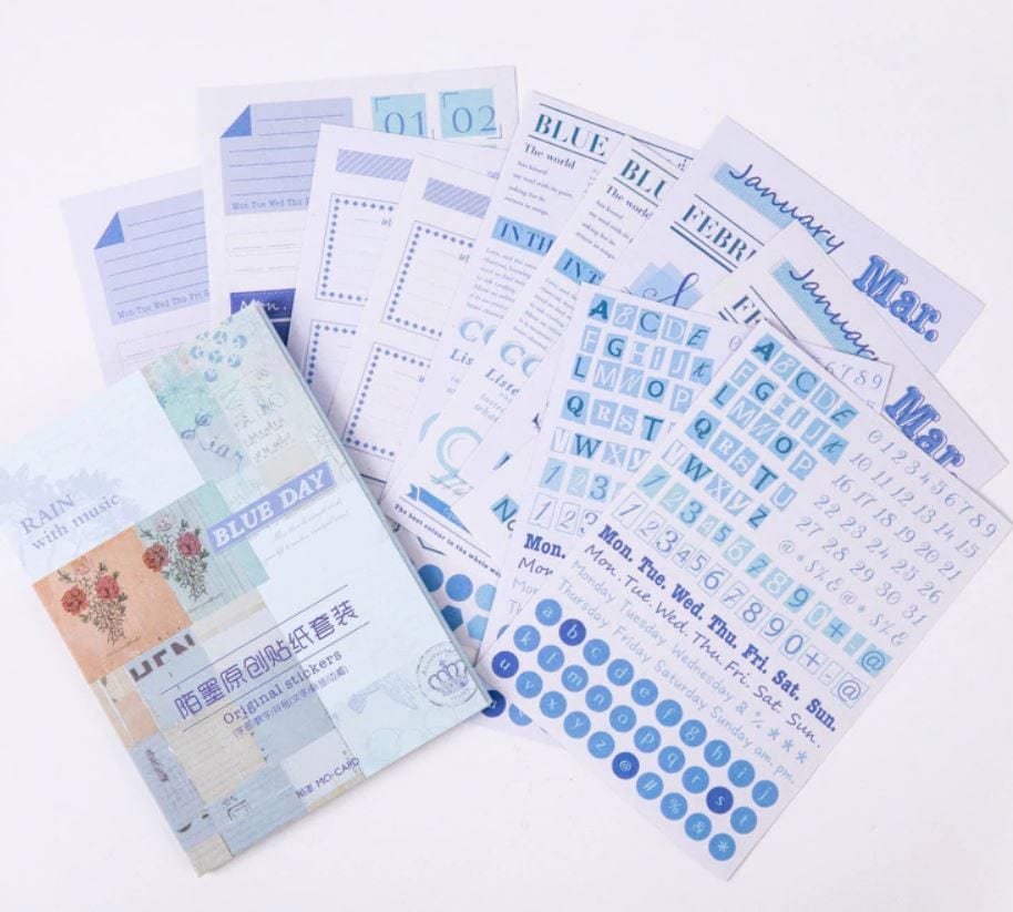 Mo Card Mo Card Letters, Numbers, Words Planner Sticker Sheets