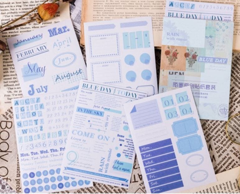 Mo Card Mo Card Letters, Numbers, Words Planner Sticker Sheets