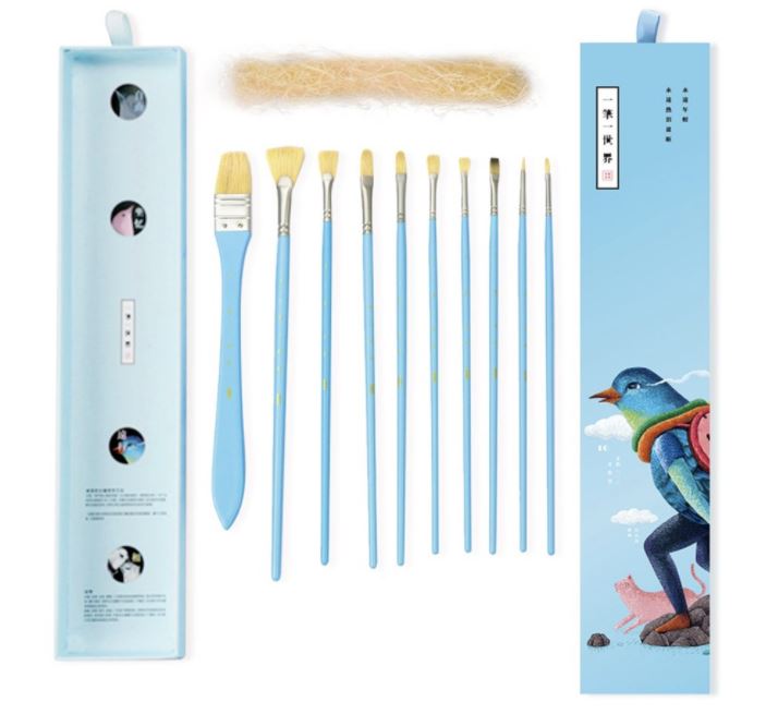 MIYA HIMI Artist Paint Brushes 10-Piece Set