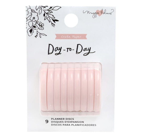 Crate Paper 1.5" Blush Planner Disc Day to Day Maggie Holmes Medium