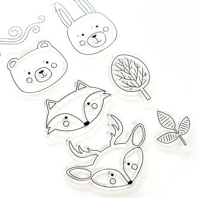 BoBunny Forest Friends Clear Stamp Set 4