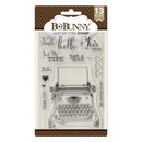 BoBunny Just My Type Clear Stamp Set 4" x 6"