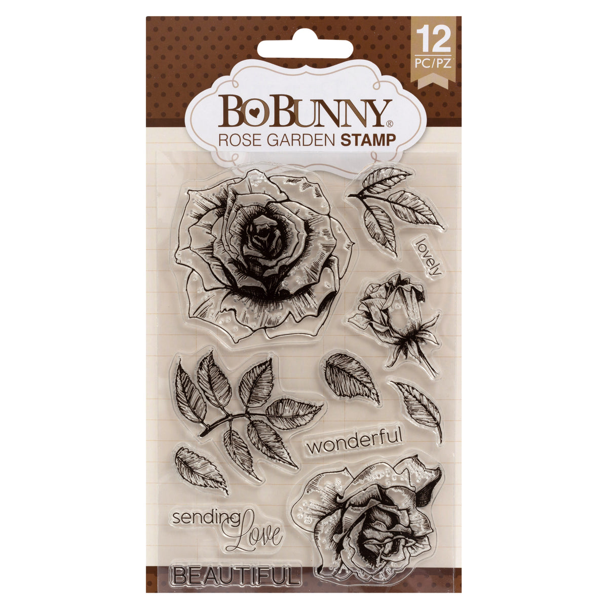 BoBunny Rose Garden Clear Stamp Set 4