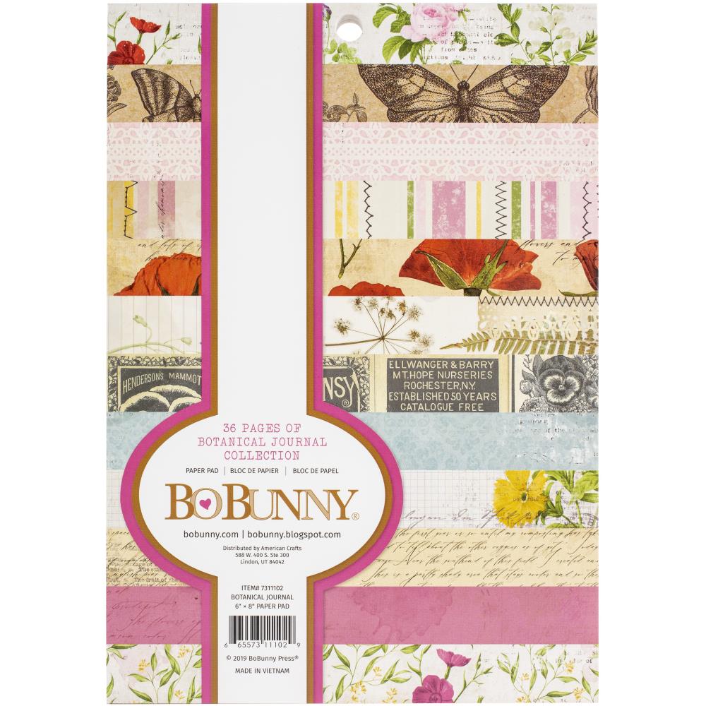 BoBunny Botanical Journal Single-Sided Paper Pad 6