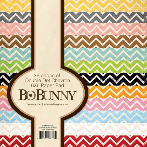 BoBunny Double Dot Chevron Paper Pad 6