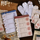 MoCard Vintage Bill Series Retro Tearable Memo Pad/Ephemera Pad (Receipts, Boarding Pass, Etc)