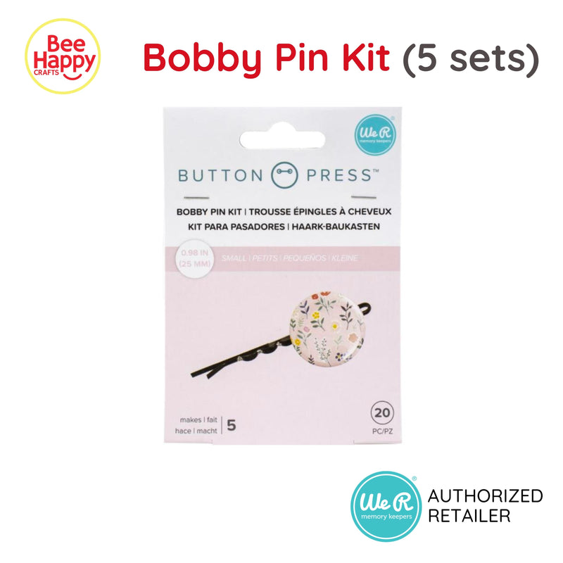 We R Memory Keepers Bobby Pin Kit for Button Press (5 Sets)