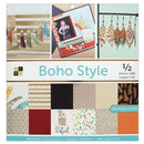 DCWV Boho Style Premium Printed Cardstock - 48 Sheets