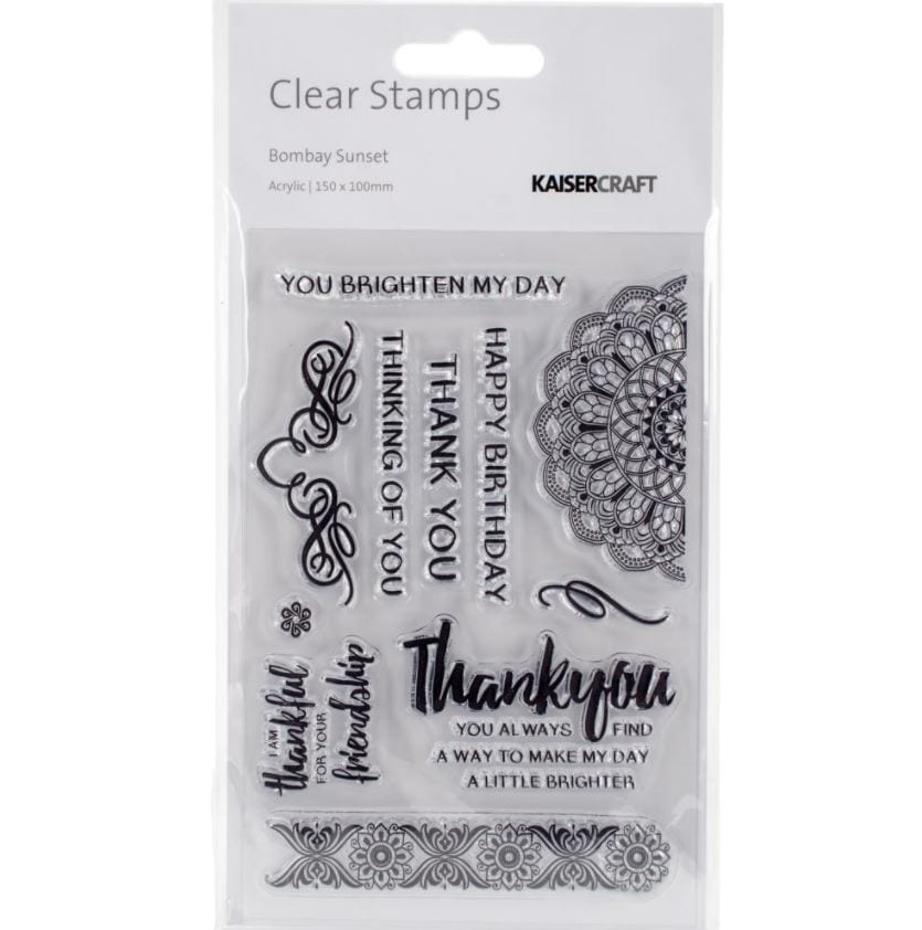 Kaisercraft Bombay Sunset Clear Stamps 4