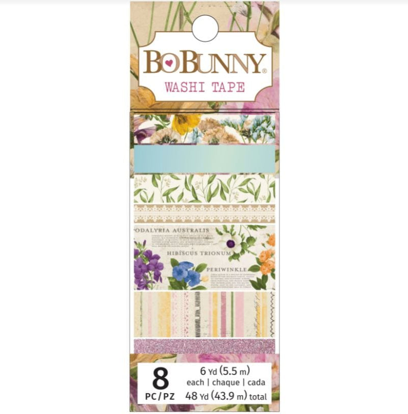 BoBunny Botanical Journal Washi Tape Set 8 Rolls