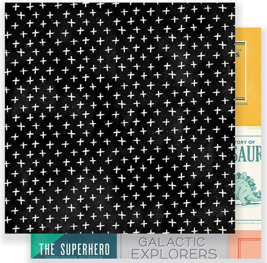 Crate Paper Boys Club Cool Kid Double-Sided Cardstock 12