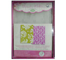 Sizzix Damask &amp; Beaded Floral Stripe Textured Impressions A6 Embossing Folder 2pcs