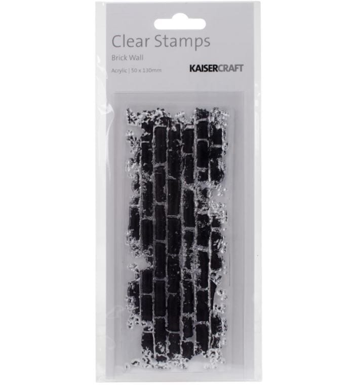 Kaisercraft Brick Wall Clear Stamp 2"X5"