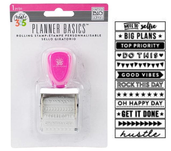 Me and My Big Ideas Bright Happy Planner Roller Stamp 12 Titles